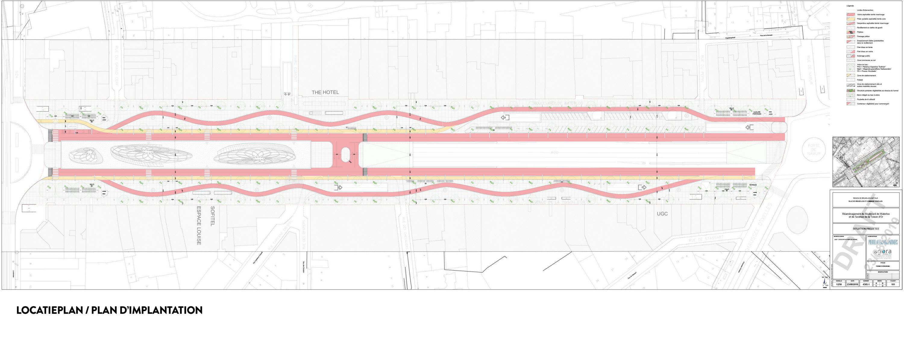 plans du Projet Egmont : voies de circulation